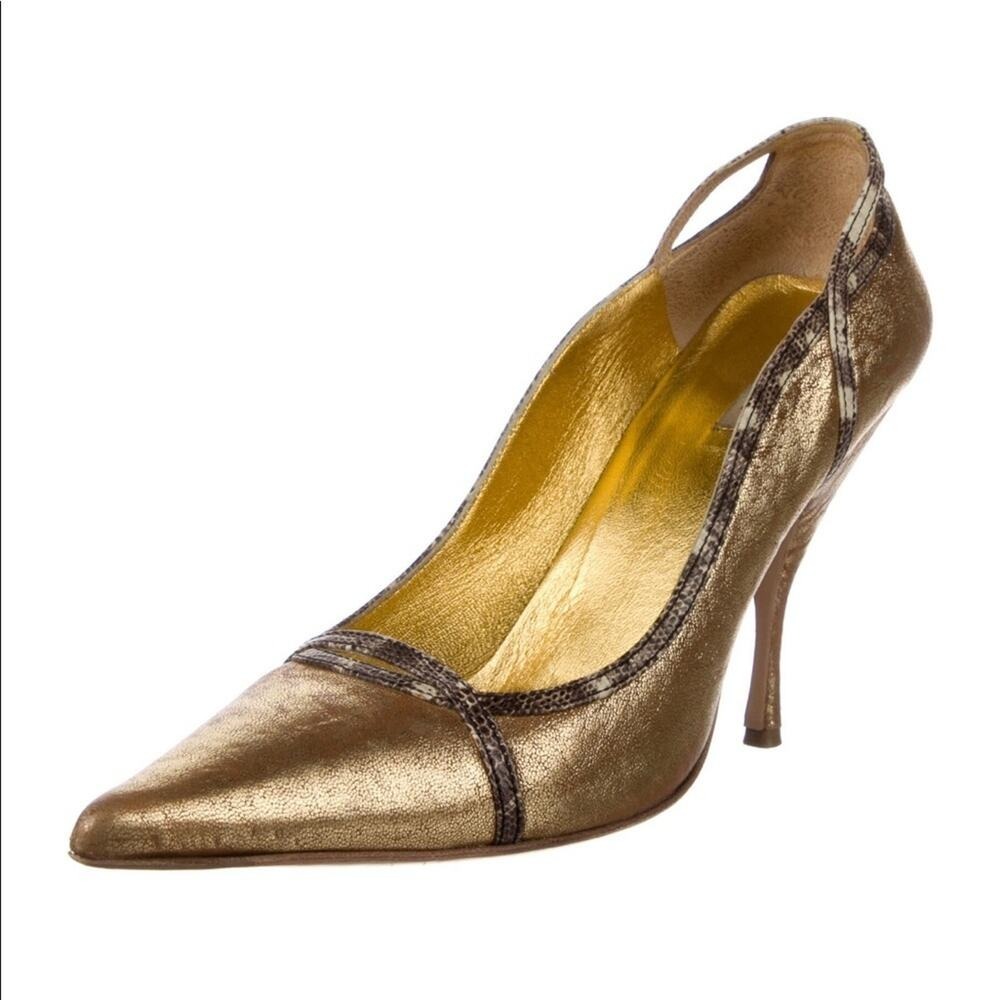Miu Miu Gold Heels